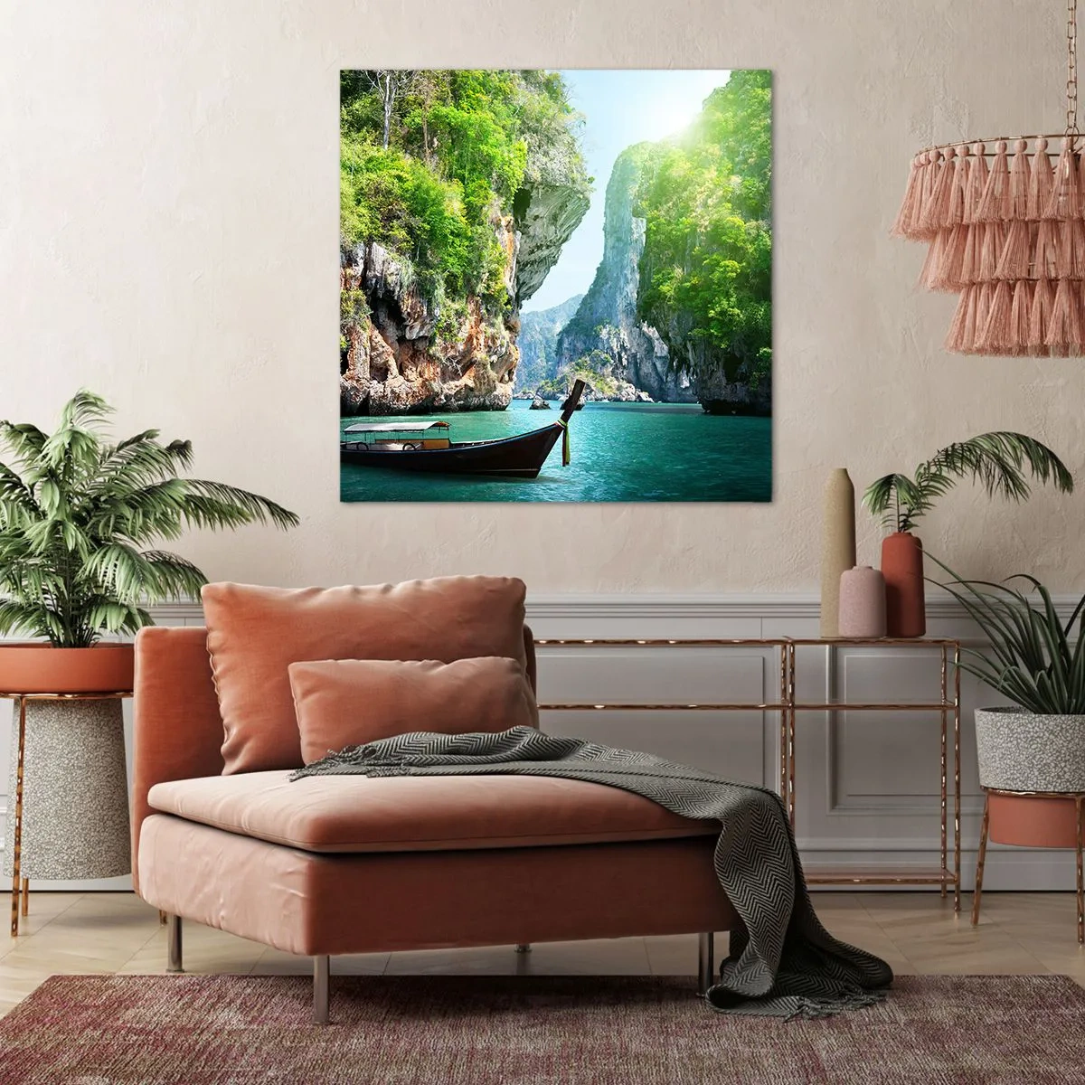 Vászonkép - Meghívás egy egzotikus utazásra - 40x40 cm