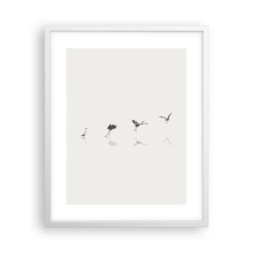 Poszter fekete keretben - Négy egyszerű lépés - 40x50 cm