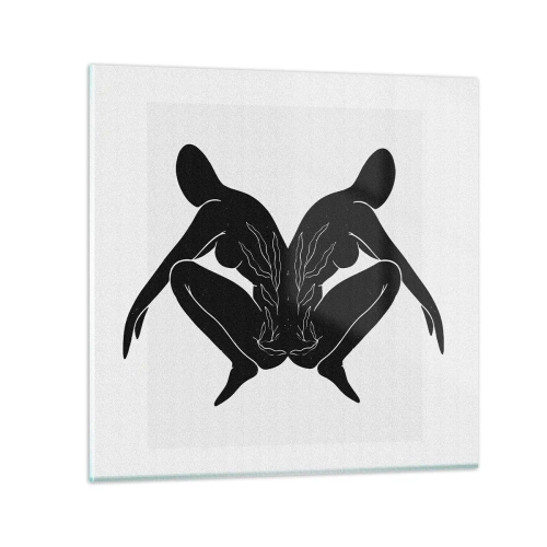 Üveg kép - Egy közös lélek - 50x50 cm