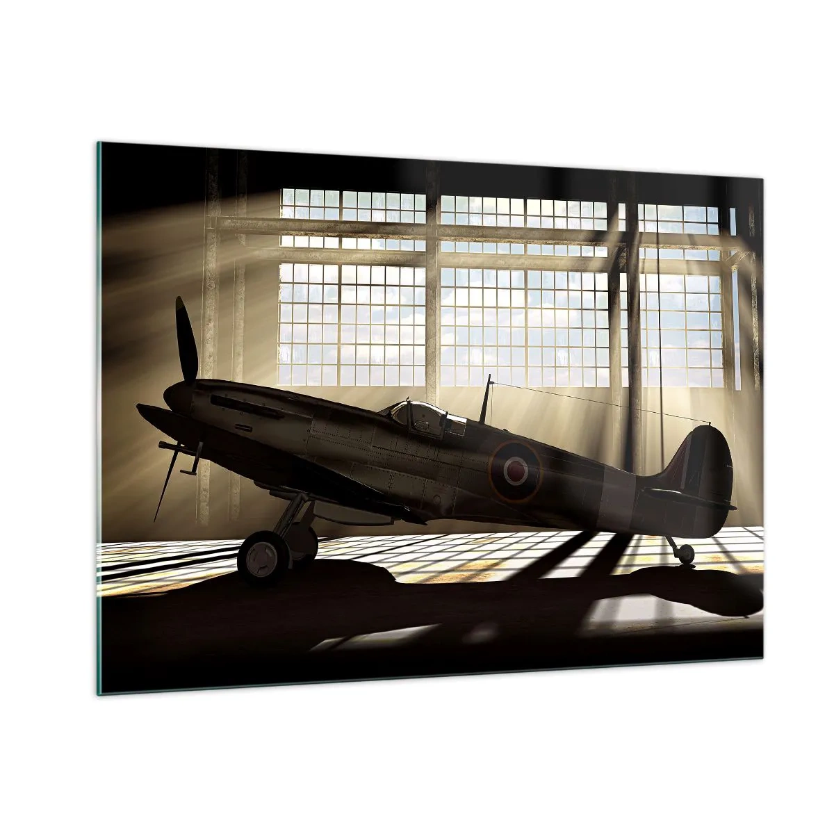 Üveg kép - Harcos pihenése - 100x70 cm