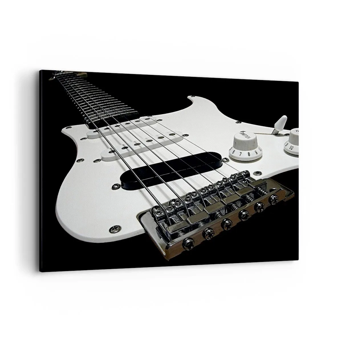 Vászonkép - Fehérbe rejtett hang - 120x80 cm