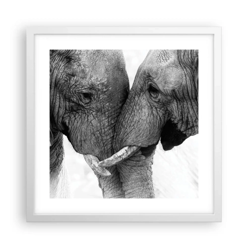 Poszter fekete keretben - Szívélyes vallomás - 40x40 cm