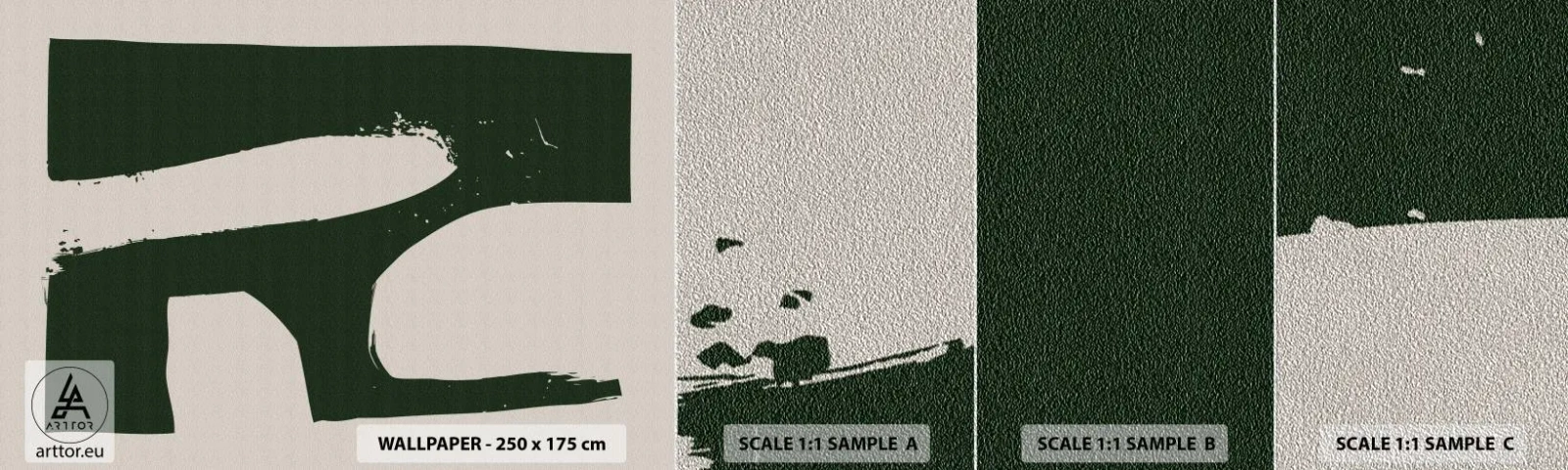 Fotótapéta Minta Premium Sand - Fehér öblök - Boho, Minimalizmus, Alak - 100x30 cm