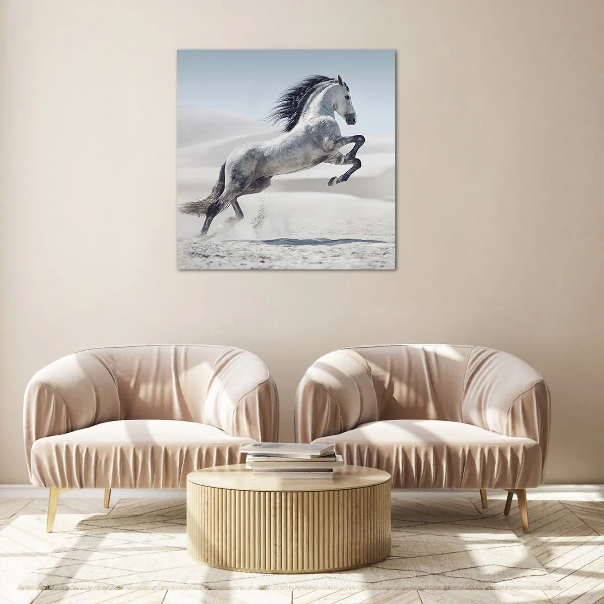 Üveg kép - arab herceg - 70x70 cm