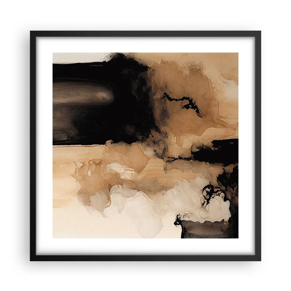 Poszter fehér keretben - Egy érdekes absztrakció - 50x50 cm