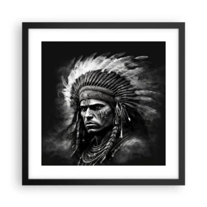 Poszter fehér keretben - Vezér és harcos - 40x40 cm
