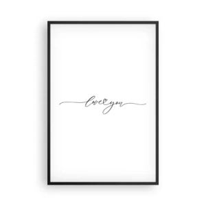 Poszter fehér keretben - Fekete fehéren - 61x91 cm