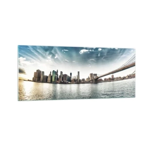 Üveg kép - Az üvegsziget - 100x40 cm