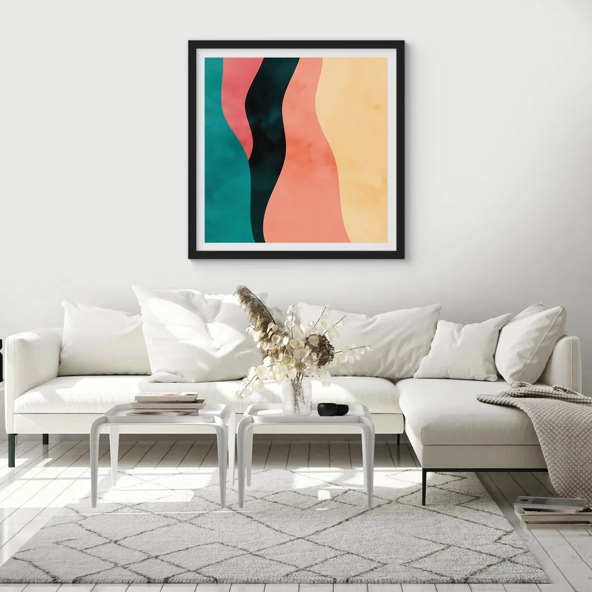 Poszter fehér keretben - Megfelelő összeegyeztethetetlenség - 60x60 cm