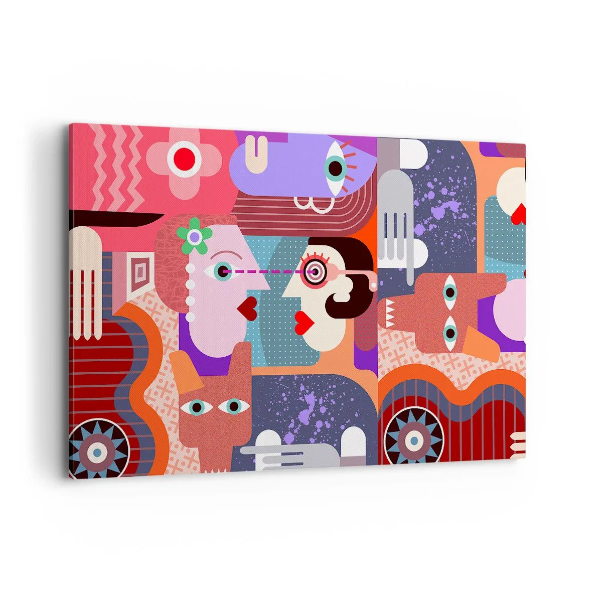 Vászonkép - Szemtől szembe - 120x80 cm