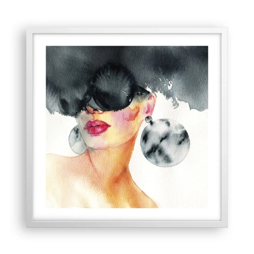 Poszter fekete keretben - Az elegancia titka - 50x50 cm