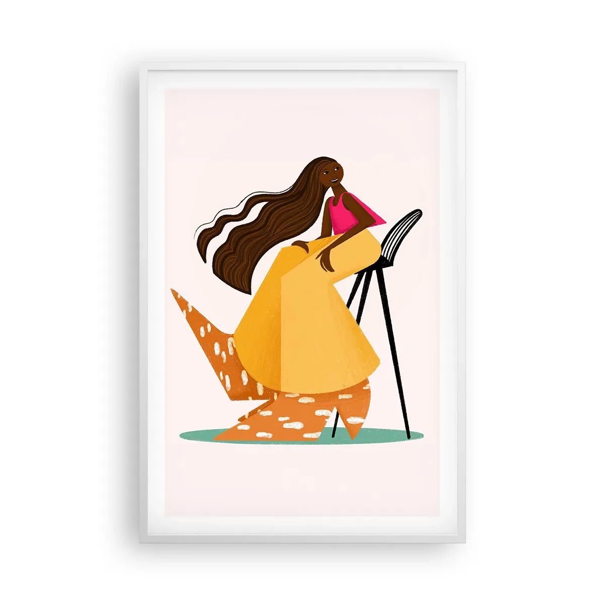 Poszter fekete keretben - A divat is szórakoztató - 61x91 cm