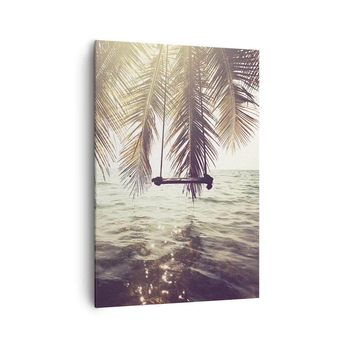 Vászonkép - Tetszés szerint hintázhat a felhők között - 70x100 cm