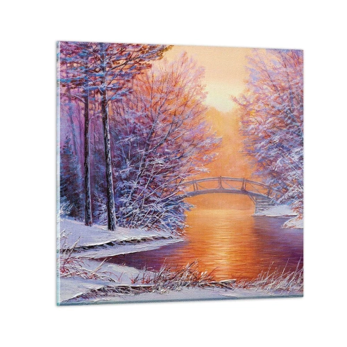 Üveg kép - Találkozzunk itt - 60x60 cm