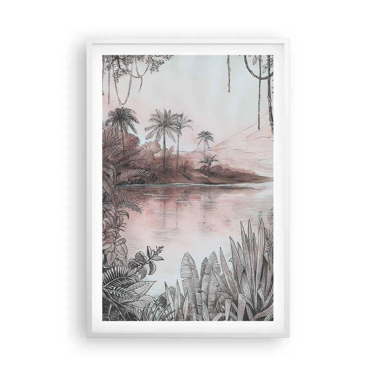 Poszter fekete keretben - Egy 19. századi felfedező naplója - 61x91 cm