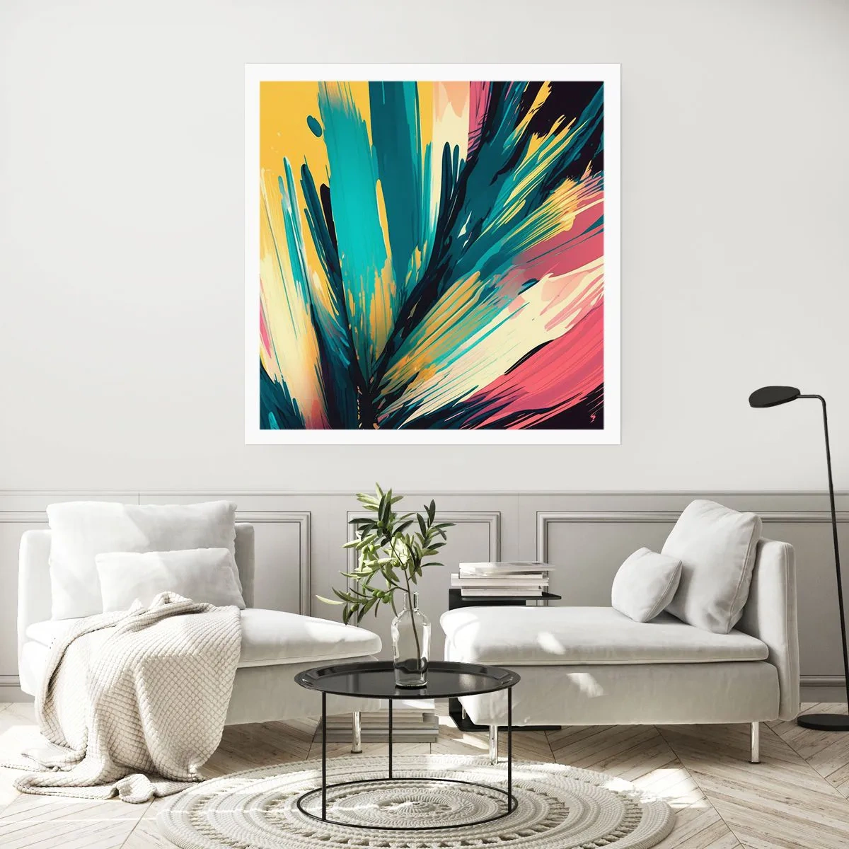 Poszter - Kompozíció - az öröm robbanása - 60x60 cm