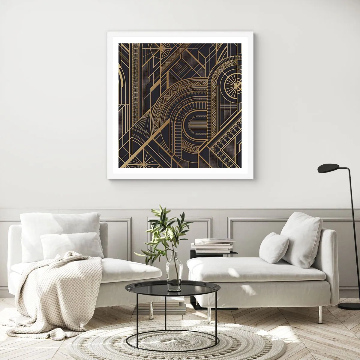 Poszter fekete keretben - Koncepciók, ötletek, tervek - 60x60 cm