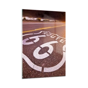 Üveg kép - A híres 66-os út - 50x70 cm