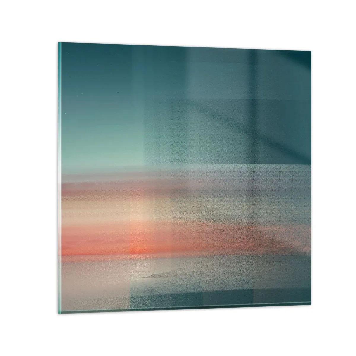 Üveg kép - Absztrakt: fényhullámok - 40x40 cm
