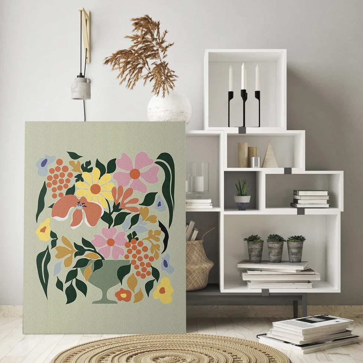 Üveg kép - Egy csokor, mely csordultig van élettel - 70x100 cm