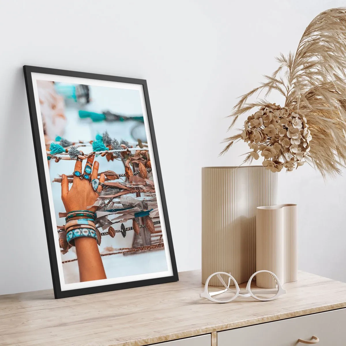 Poszter fehér keretben - Helyi kincsek - 40x50 cm