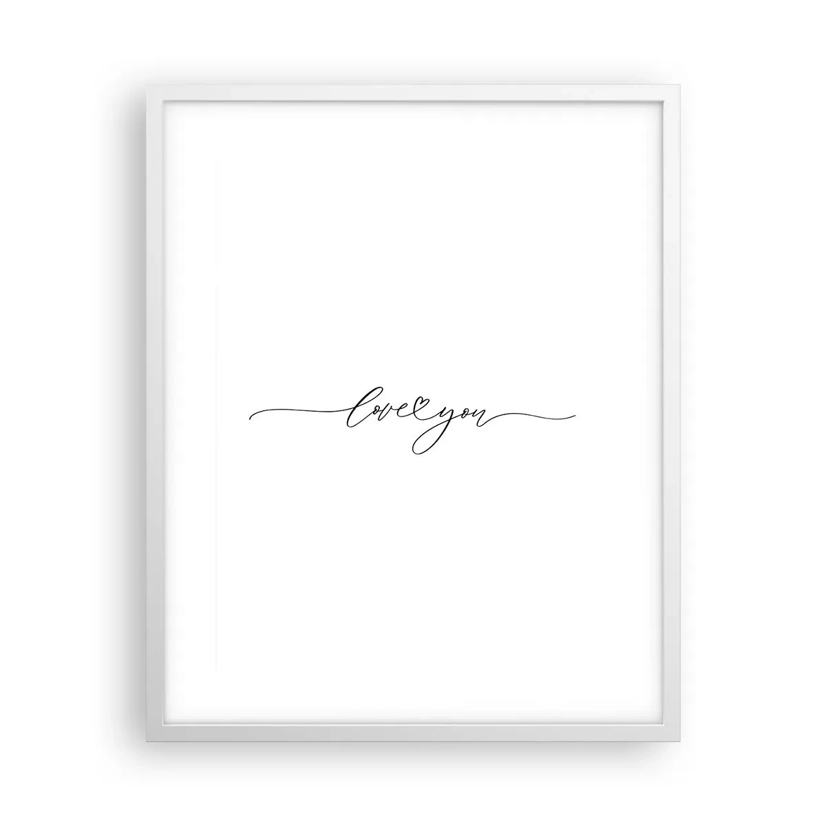 Poszter fekete keretben - Fekete fehéren - 40x50 cm