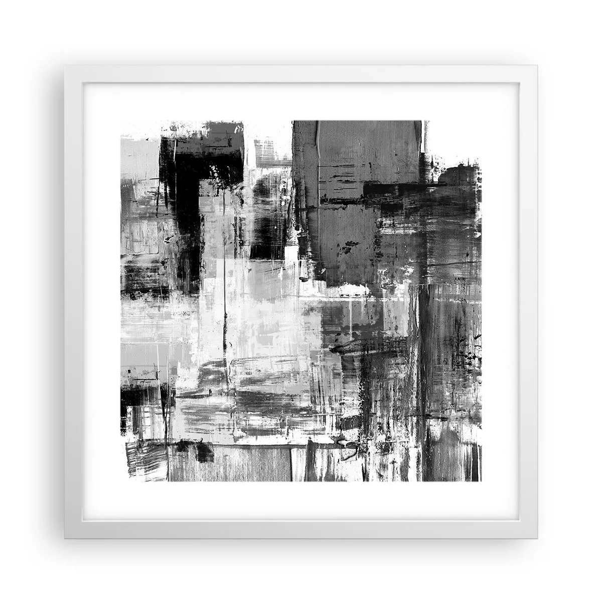 Poszter fekete keretben - A szürke szép - 40x40 cm