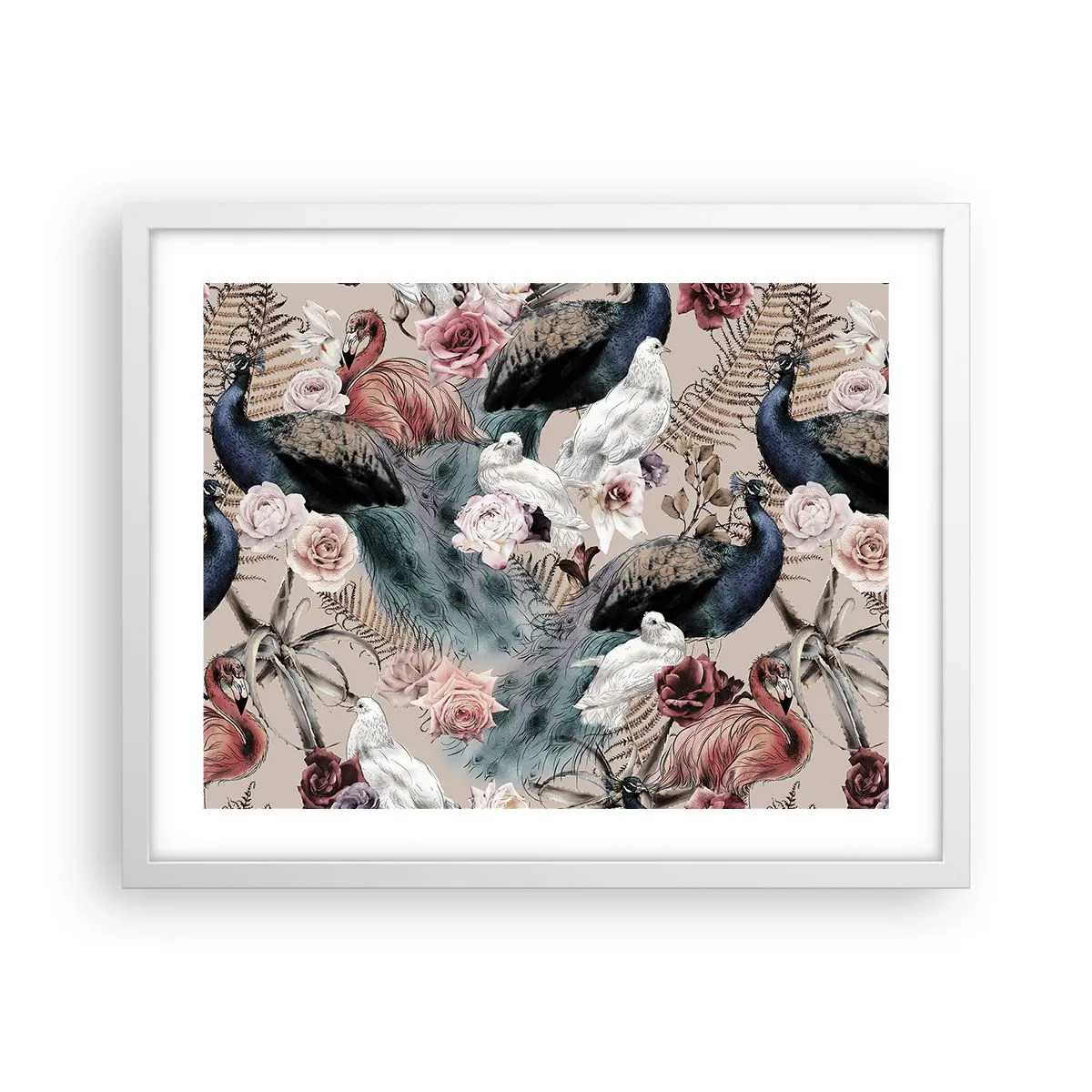 Poszter fekete keretben - A palota kertjében - 50x40 cm