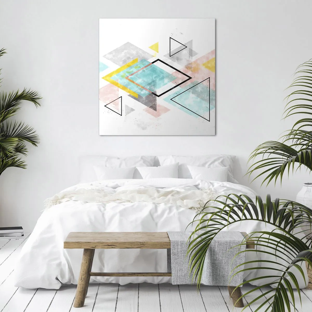 Vászonkép - Geometriai játék - 30x30 cm