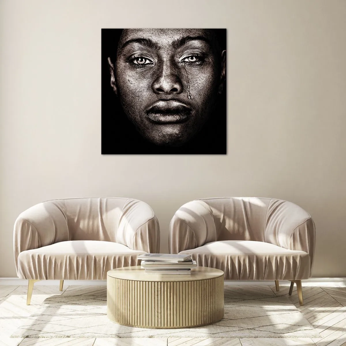 Üveg kép - Egy könnycsepp - 30x30 cm