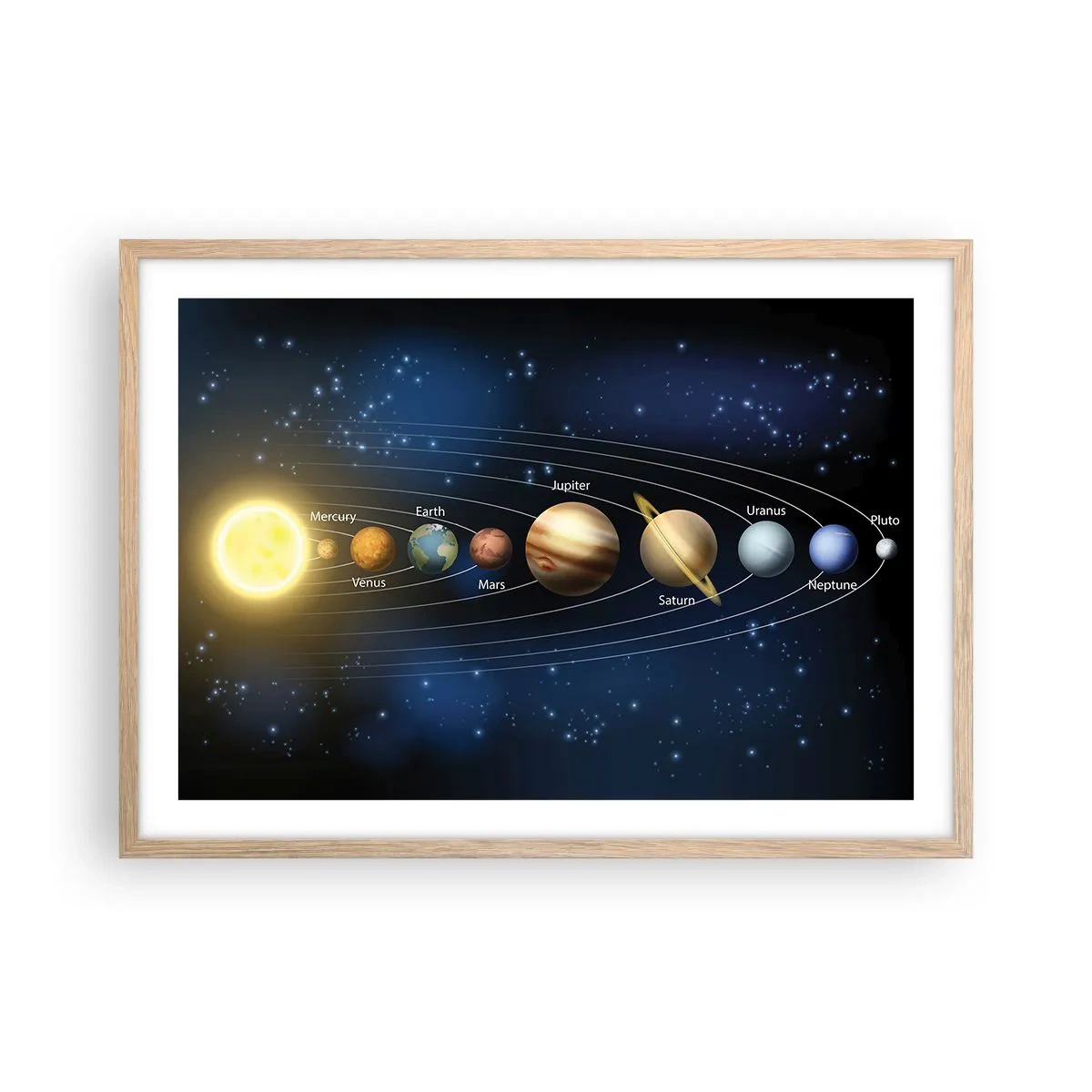 Poszter világos tölgy keretben - Egy a tízből - 70x50 cm