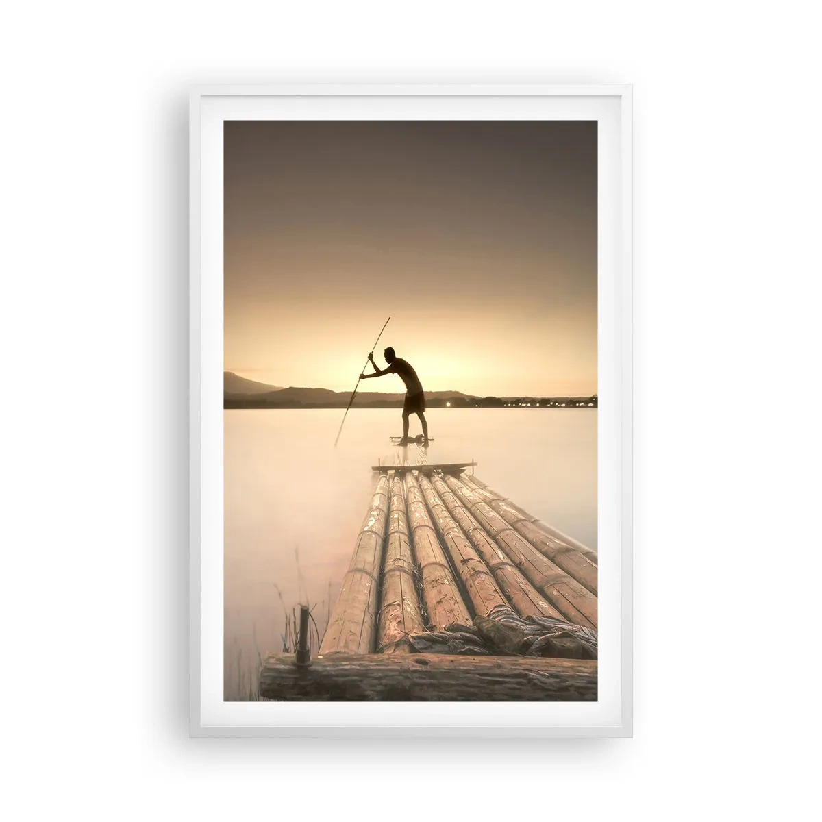 Poszter fekete keretben - Pihenés előtt - 61x91 cm