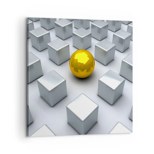 Vászonkép - Miért én? Geometriai összetétel - 60x60 cm