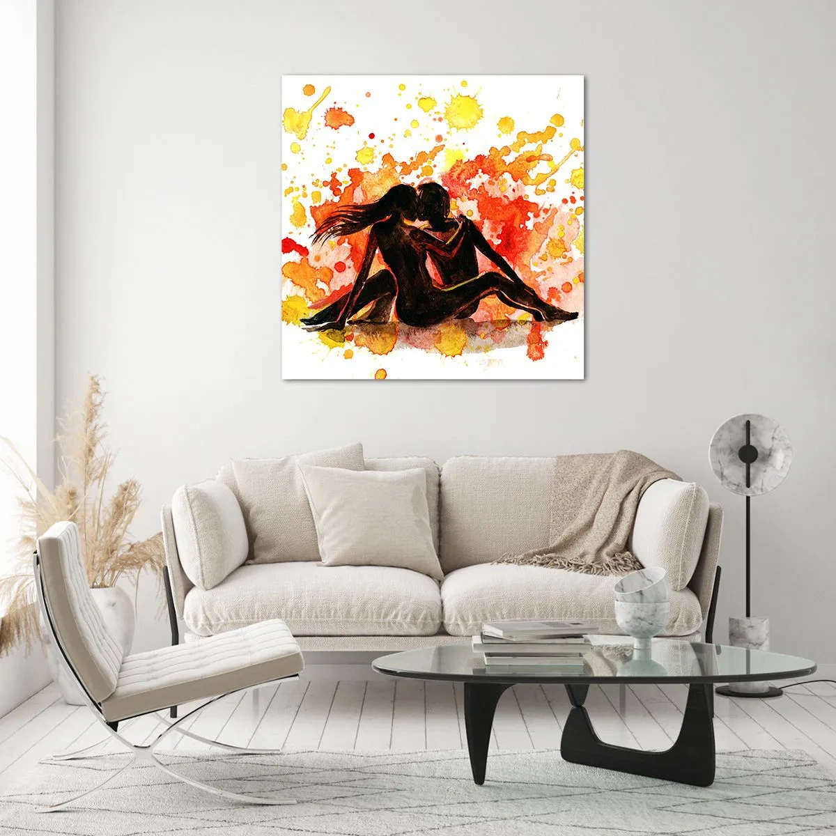 Üveg kép - És világosság lett - 70x70 cm