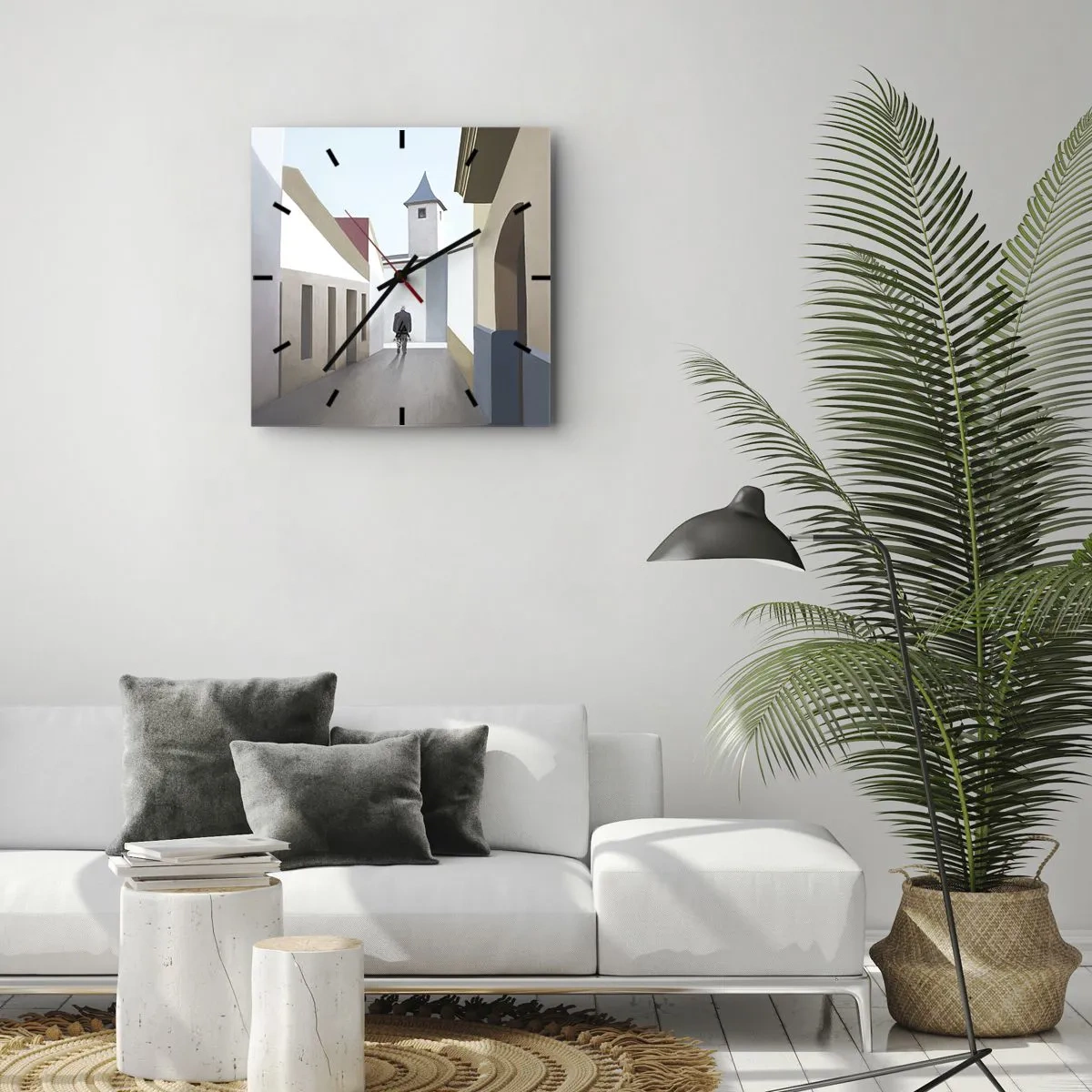 Falióra, Óra - Napfényes séta - 30x30 cm