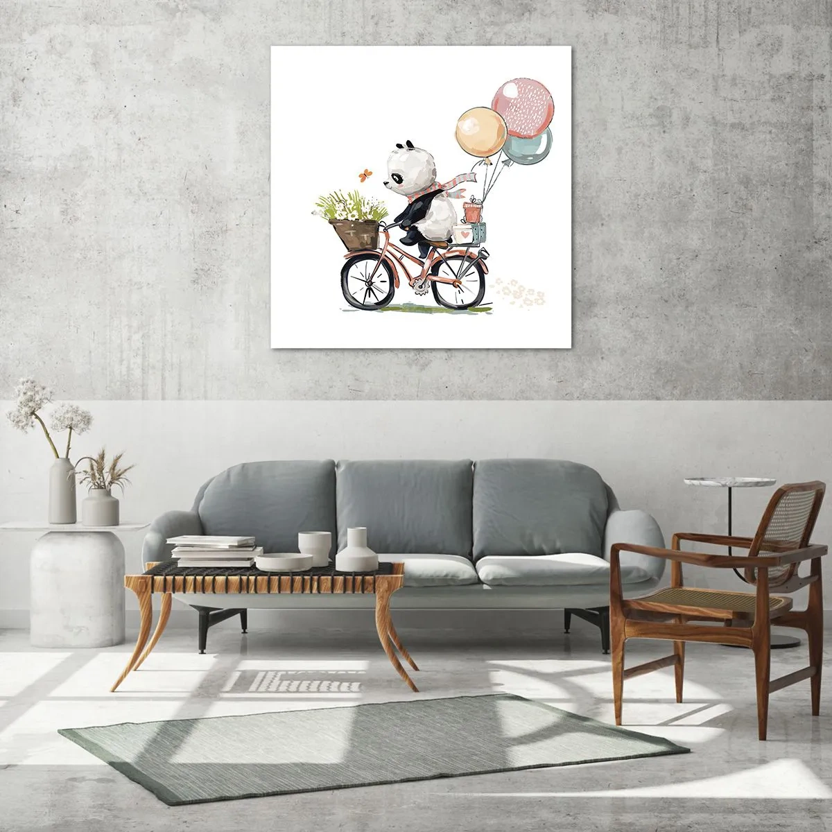 Üveg kép - Boldog nap - 30x30 cm