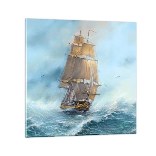 Üveg kép - A hullámok hullámzása - 40x40 cm