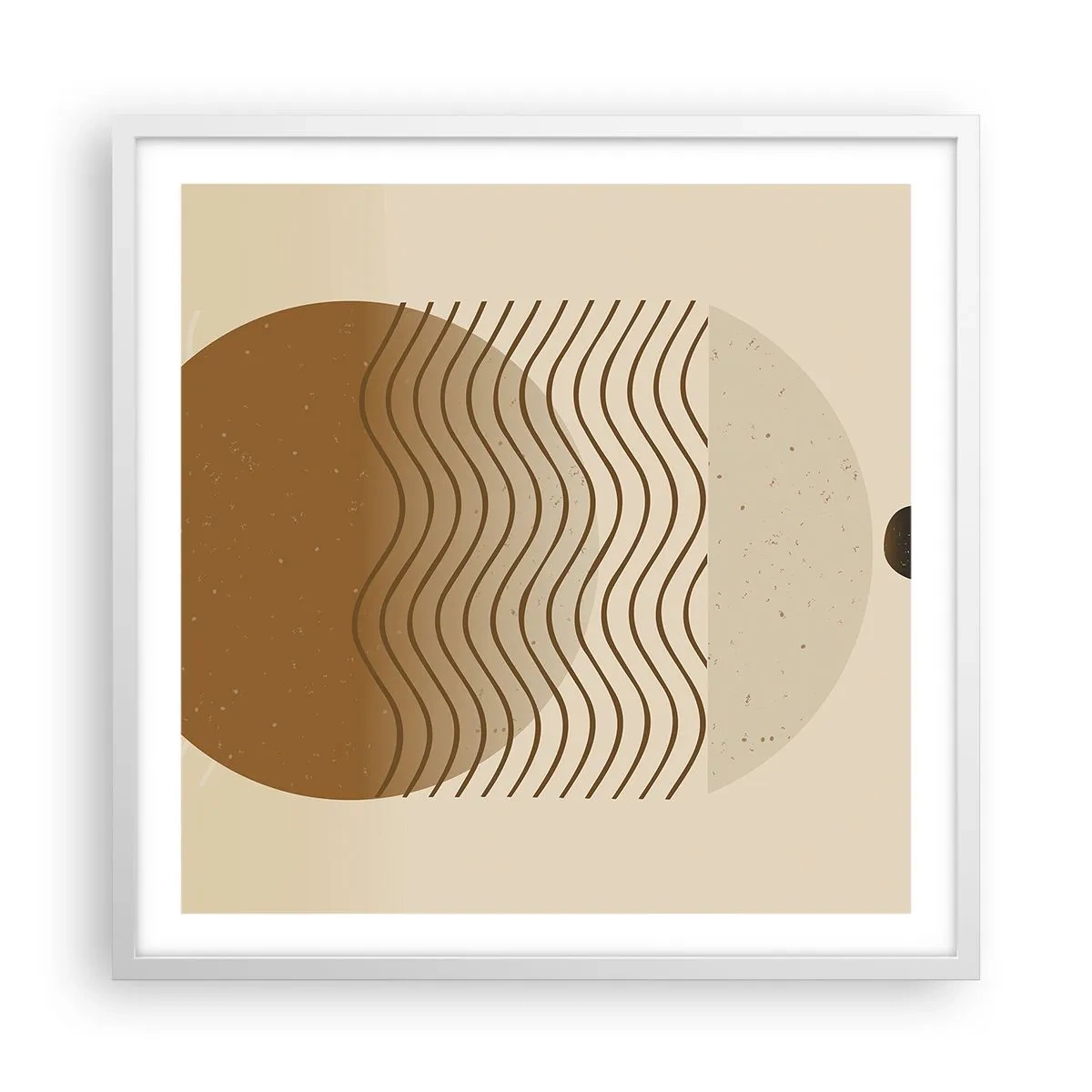 Poszter fekete keretben - A geometriai formák eredetéről - 60x60 cm