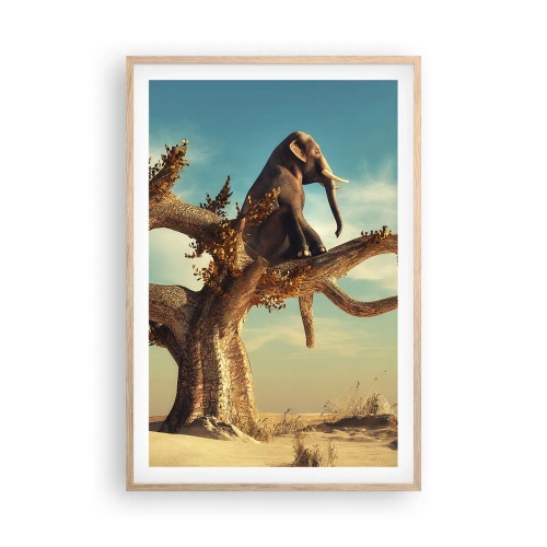 Poszter világos tölgy keretben - Egy új nézőpont - 61x91 cm