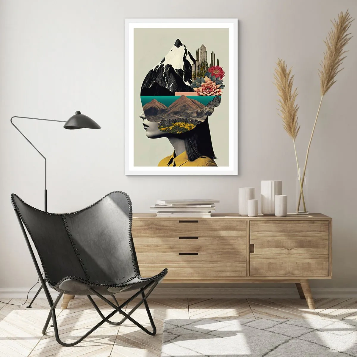 Poszter fekete keretben - Nő - mindig rejtély - 40x50 cm