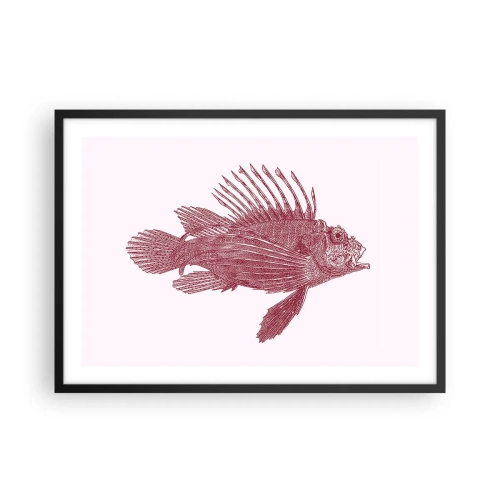 Poszter fehér keretben - Egzotikus vizek lakója - 70x50 cm
