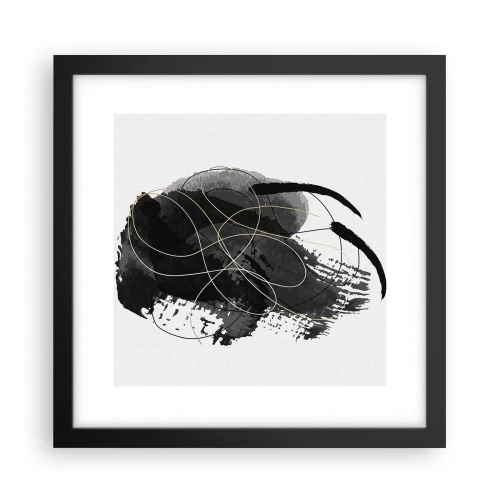 Poszter fehér keretben - Feketéből készült - 30x30 cm