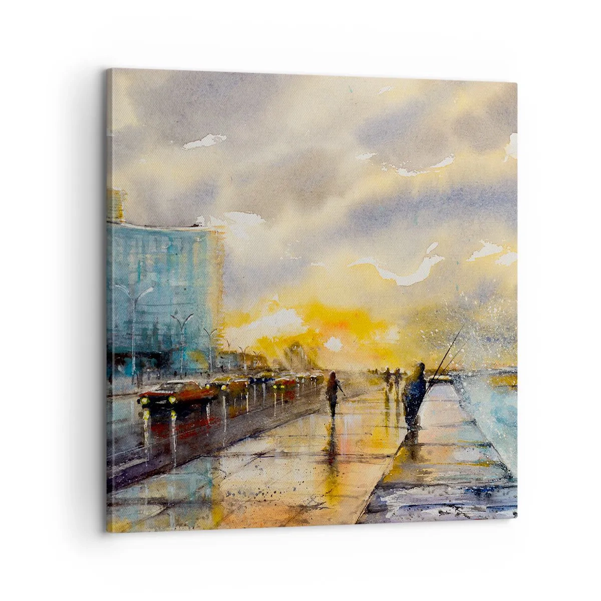 Vászonkép - Élet a parton - 60x60 cm