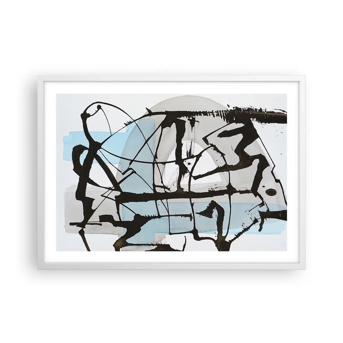 Poszter fekete keretben - Mindennek ellenére kék - 70x50 cm