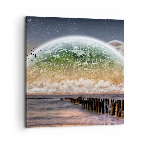 Vászonkép - És a világ kiemelkedett a vízből - 60x60 cm