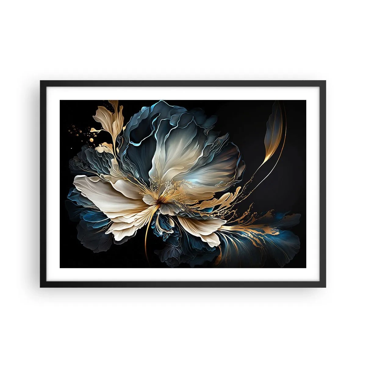 Poszter fehér keretben - Mesebeli páfrányvirág - 70x50 cm