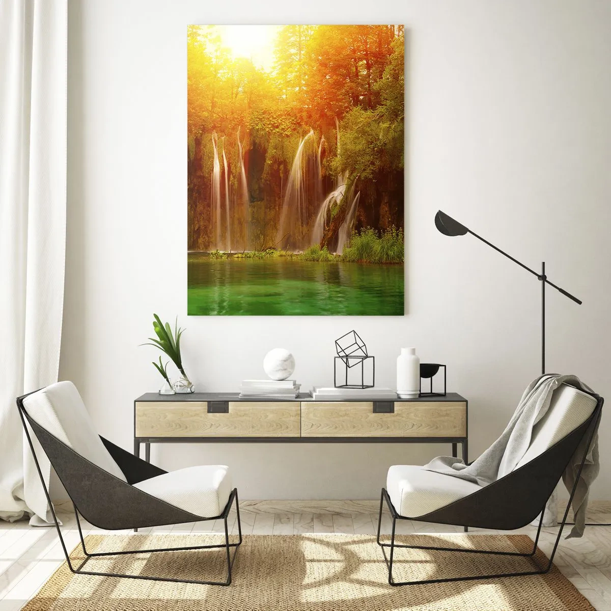 Üveg kép - A napon és az árnyékban - 70x100 cm