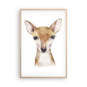 Poszter világos tölgy keretben - Az ártatlanság természete - 61x91 cm