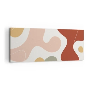 Vászonkép - Pöttyök vagy hullámok? - 120x50 cm