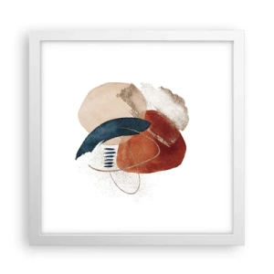 Poszter fekete keretben - Ovális kompozíció - 30x30 cm